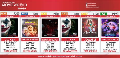 robinsons naga showing|Robinsons Place Naga Movie Schedule .